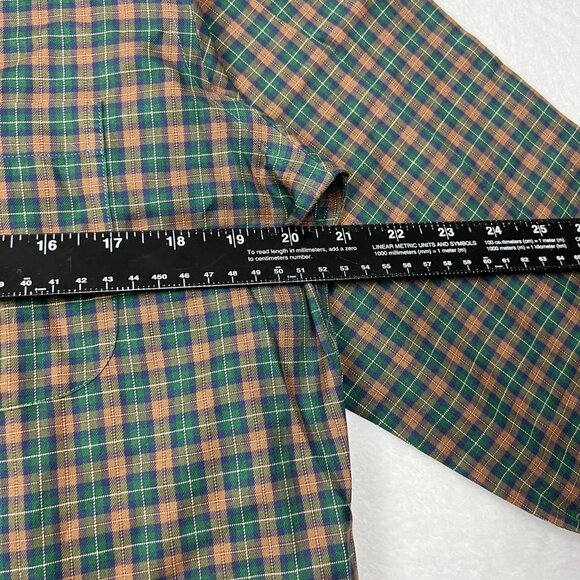 Vintage Brooks Brothers Shirt Men Medium Green Flannel Button Down Long Sleeve M - Picture 4 of 7